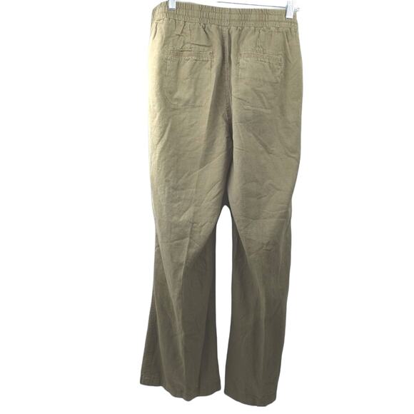 EST. 1946 ~ Women's Linen Blend High Rise Wide Leg Pants ~ 14/16 Y2K Gorpcore - Picture 2 of 6